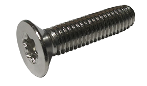 M2.#5-0.45 x 10 mm Trilobe Thread Forming Screws for Metal / Six-Lobe (Torx®) / Flat Head / 18-8 Stainless Steel (A2) / DIN7500ME