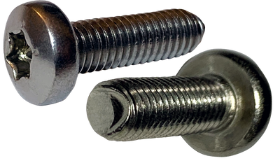 M3.5-0.6 x 16mm Trilobe Thread Forming Screws for Metal / Torx/Six-Lobe / Pan Head / A2 Stainless Steel / Passivated