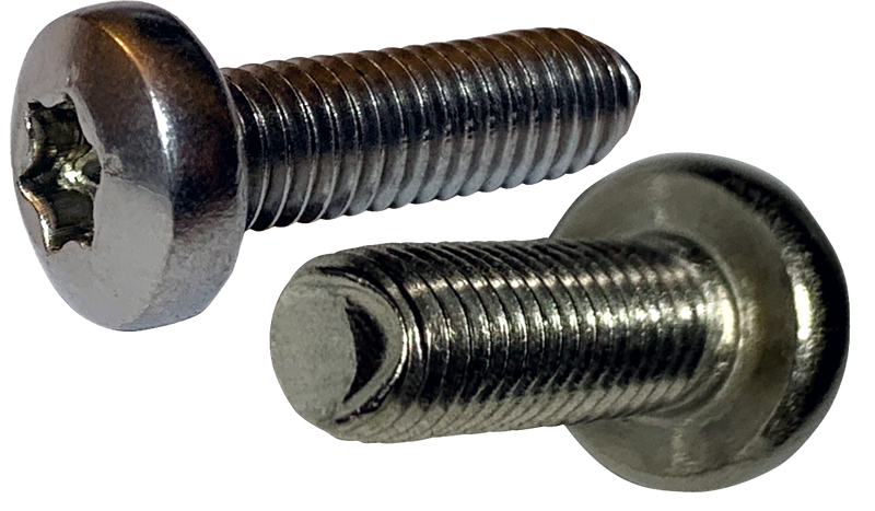M6-1.0 x 16 mm Trilobe Thread Forming Screws for Metal / Six-Lobe (Torx®) / Pan Head / 18-8 Stainless Steel (A2) / DIN7500CE