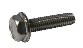 M6-1.0 x 30 mm Trilobe Thread Forming Screws for Metal / Unslotted / Hex Washer Head / 18-8 Stainless Steel / DIN7500D