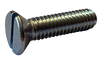 1/2"-13 x 3/4" Slotted Flat Head Machine Screws / Low Carbon Steel / Grade 2 / Plain / SAE J429 Grade 2