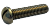 1/4"-20 x 1" Slotted Round Head Machine Screws / Stainless Steel / 18-8 / Passivated / ASTM F593 Alloy Group 2 (304); ASME B18.6.3