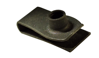 1/4"-20 U-Nut with Extruded Barrel / Steel / Black Phos