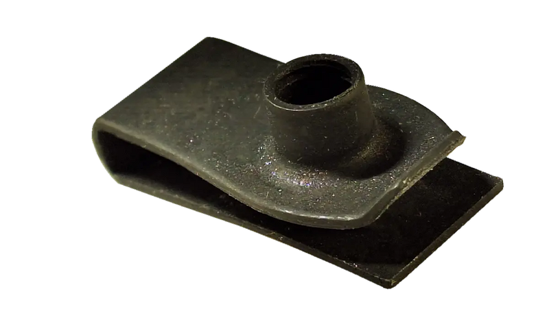 1/4-20 U-Nut with Extruded Barrel / Steel / Black Phos
