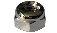 1/4-20 Open End Acorn Nuts / Low Crown / Steel / Nickel