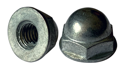 3/8"-16 Washer-Based Acorn Nuts / Closed End / Diecast Zinc Alloy