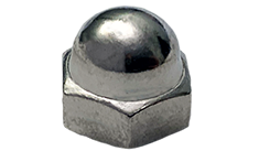 #8-32 CAP NUT CLOSED 2 PC LOW NICKEL