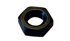 1/2-13 Finished Hex Nuts / Steel / Black Zinc