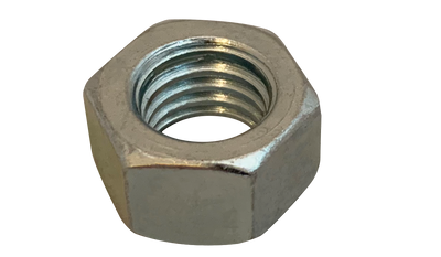 1/2"-13 Left-Hand Threaded Hex Nuts / Low Carbon Steel / Zinc