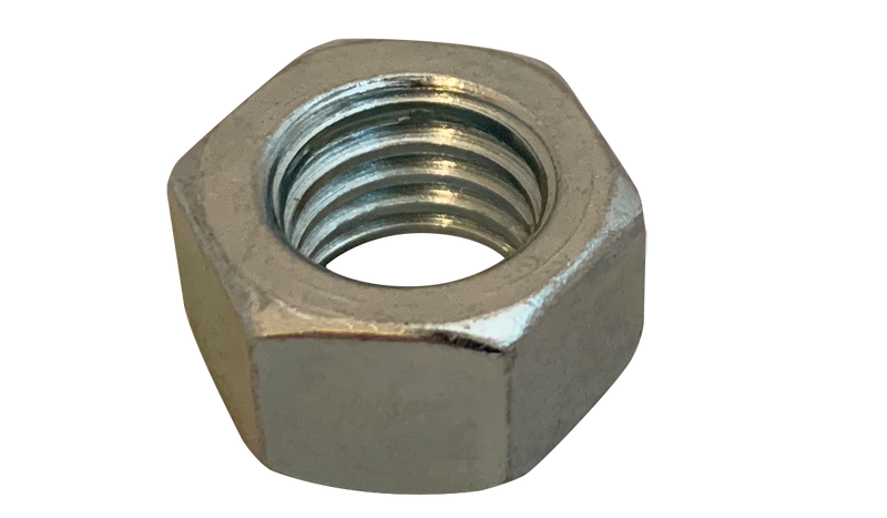 1/2-13 Left-Hand Threaded Hex Nuts / Steel / Zinc