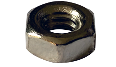 #5-40 Hex Machine Screw Nuts / Steel / Nickel