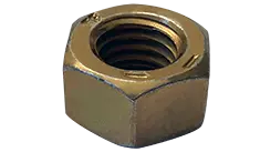 3/4-16 Hex Jam Nuts / Grade 8 / Zinc Yellow