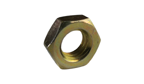 1/2-20 Hex Jam Nuts / Steel / Zinc Yellow
