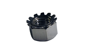3/8-16 Hex Keps Nuts / 18-8 Stainless Steel