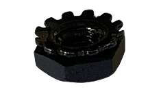 1/2-13 Hex Keps Nuts / Steel / Black Zinc