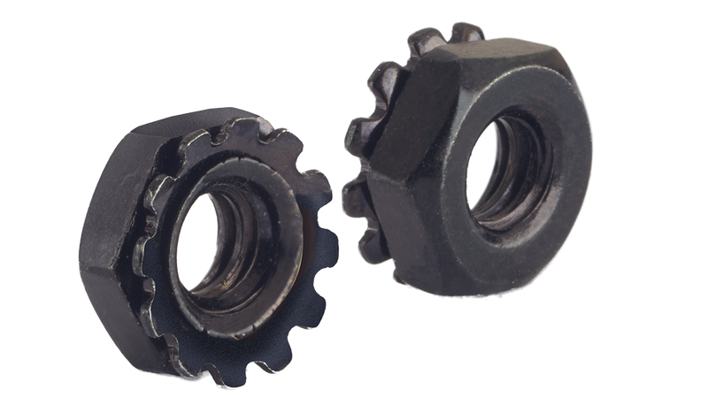 #6-32 Hex Keps Nuts / Steel / Black Oxide