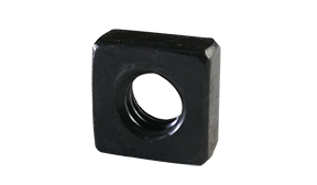 1/4-20 Square Machine Screw Nuts / Steel / Black Oxide