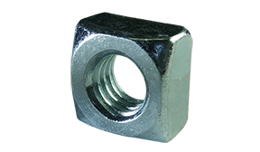 1/2-13 Regular Square Nuts  / Steel / Zinc