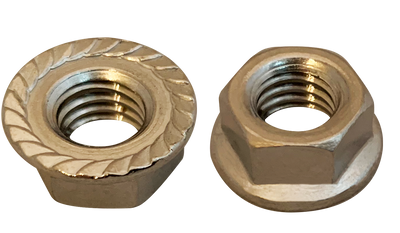 1/4"-20 Serrated Hex Flange Nut / 316 Stainless Steel / Passivated