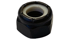 #6-32 NM Nylon Insert Locknuts / Light Hex Standard / 18-8 Stainless Steel / Black Oxide