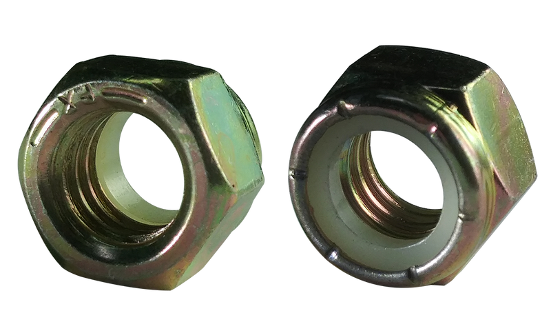 5/8-18 NE Nylon Insert Locknuts / Light Hex Standard / Grade 8 / Zinc Yellow
