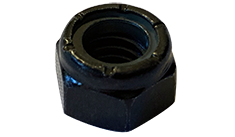 #8-32 NM Nylon Insert Locknuts / Light Hex Standard / Steel / Black Zinc