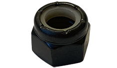 #8-32 NM Nylon Insert Locknuts / Light Hex Standard / Steel / Black Oxide