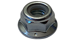 5/16-18 Flange Nylon Insert Locknuts / Steel  / Zinc