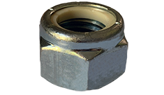 5/8-11 NU Nylon Insert Locknuts / Heavy Hex / Steel / Zinc
