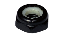 #8-32 NTM Nylon Insert Locknuts / Thin Style / 18-8 Stainless Steel / Black Oxide