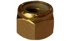1/2-13 NE Nylon Insert Locknuts / Light Hex Standard / Steel / Zinc Yellow