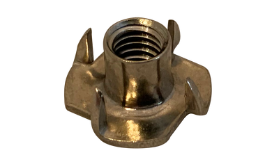 1/4"-20 X 5/16" 4 Prong Tee Nuts / 18-8 Stainless Steel / Passivated