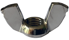 3/8-16 Cold Forged Wing Nuts / Steel / Nickel