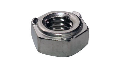 5/16"-18 Hex Weld Nuts / 3 Projections & Center Pilot Ring / 18-8 Stainless Steel / Passivated