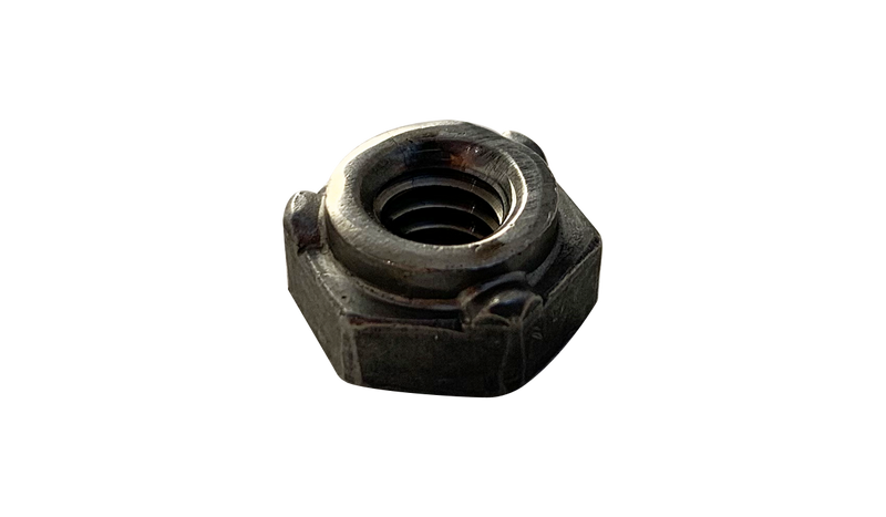 M8-1.25 Hex Weld Nut / DIN 929 / 3 Projections / Steel / Plain
