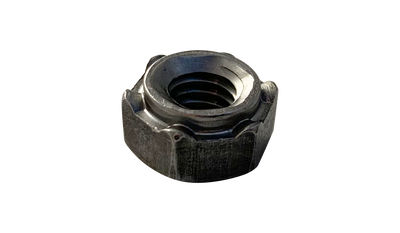5/16"-18 Hex Weld Nuts / 6 Projections / Self-Locating Pilot / Low Carbon Steel / Plain / Made in USA