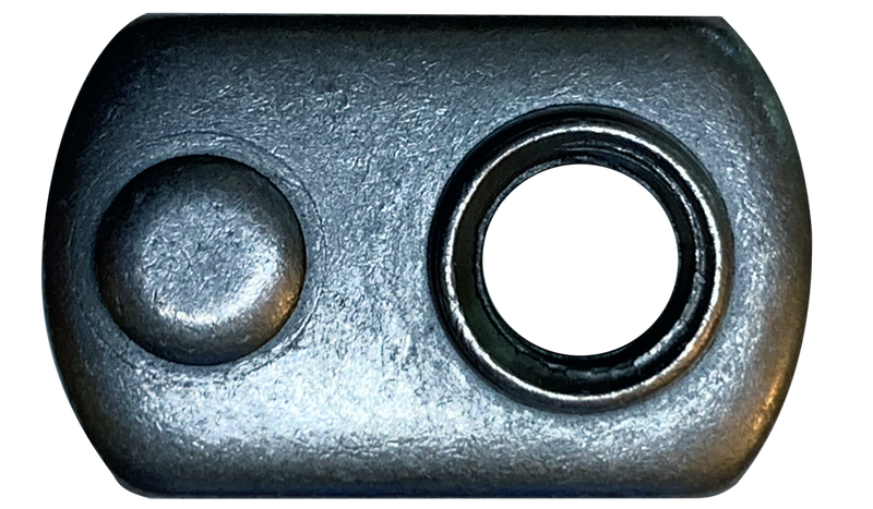 M6-1.0 Metric Single Projection Tab Weld Nuts / Steel / Plain