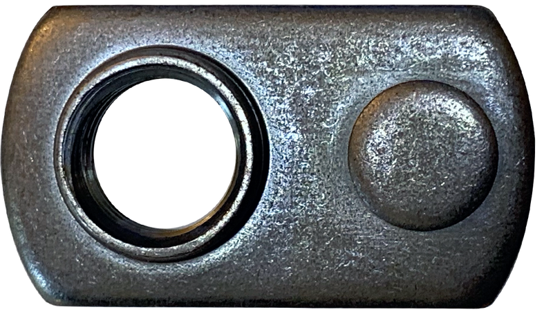 1/4-28 Single Projection Tab Weld Nuts / Steel / Plain