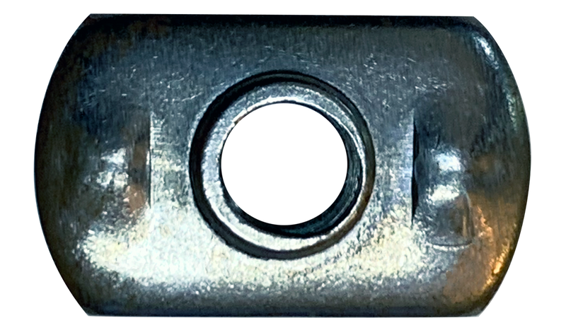 1/4-20 Tab Weld Nuts / 2 Projections / Steel / Plain