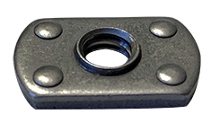 #6-32 Multi-Projection Tab Weld Nuts / Steel / Plain