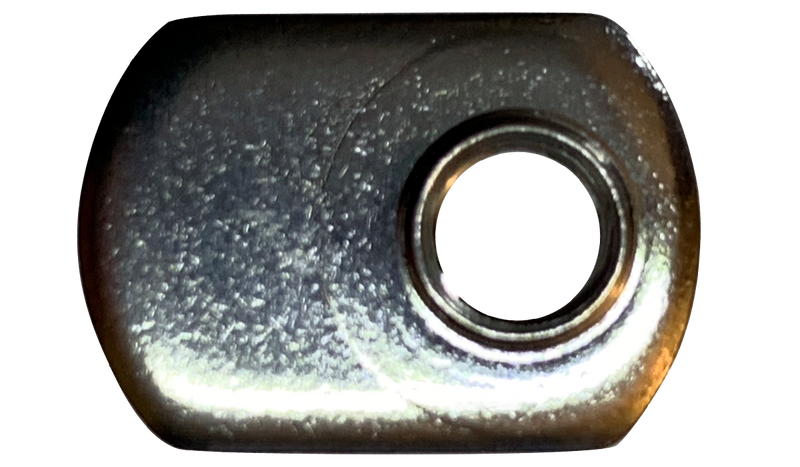 #8-32  Offset Hole Tab Weld Nuts / No Projections / 18-8 Stainless Steel