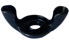 #8-32 Stamped Wing Nuts / Steel / Black Oxide