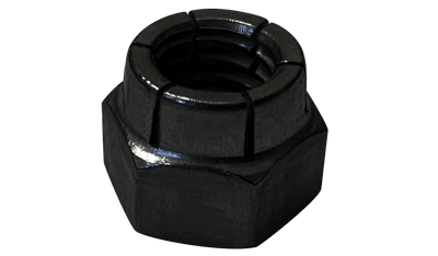 1/2"-13 Full Height Flex Locknuts / Low Carbon Steel / Black Oxide / Made in USA