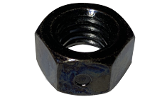 3/8-16 Two Way Reversible Hex Locknuts / Steel / Black Zinc