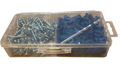 #6-8 Plastic Anchor Kits / Plastic / Zinc