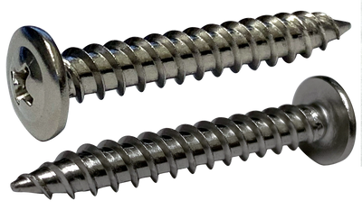 #14-10 x 1/2" Type A Self-Tapping Screws / Phillips / Flat Head / 18-8 Stainless Steel / Passivated