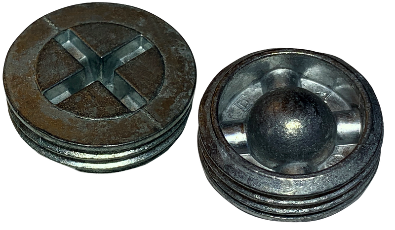 1/2-14 Phillips Pipe Plugs / Zamac Zinc Alloy