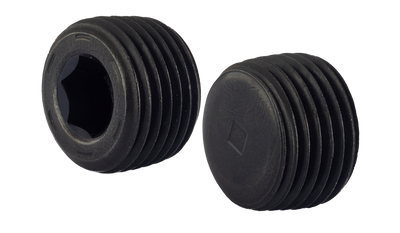 3/4" Flush Seating Socket Pipe Plugs / 7/8" Taper / Low Carbon Steel / Plain / Made in USA