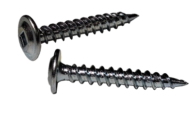 #10 x 1 1/2" Square Modified Truss Head Self-Piercing Screws, Full Thread / Low Carbon Steel / Zinc