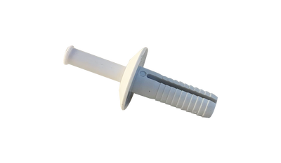 #10 (3/16) x 3/4" Plastic Drive-Pin Anchor Rivets / Nylon Pin / Truss Head / White Nylon Body / Made in USA